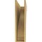 Ekena Millwork 8"W x 32"D x 32"H Thin Helena Rough Cedar Woodgrain TimberThane Corbel, Primed Tan CORUR08X32X32HELRCPR - alternate 4